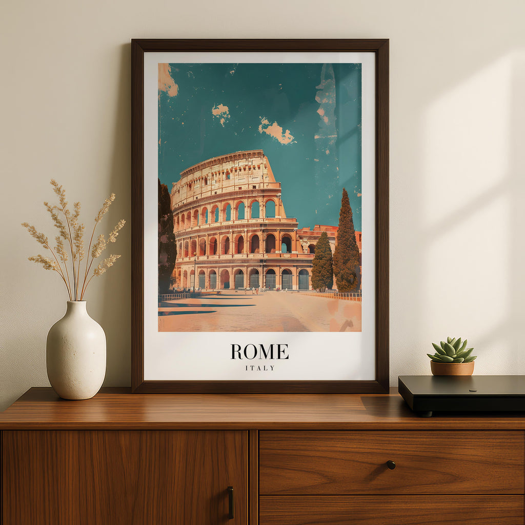 Rome Italy World City Travel Art - Rolled Poster Wall Art Print
