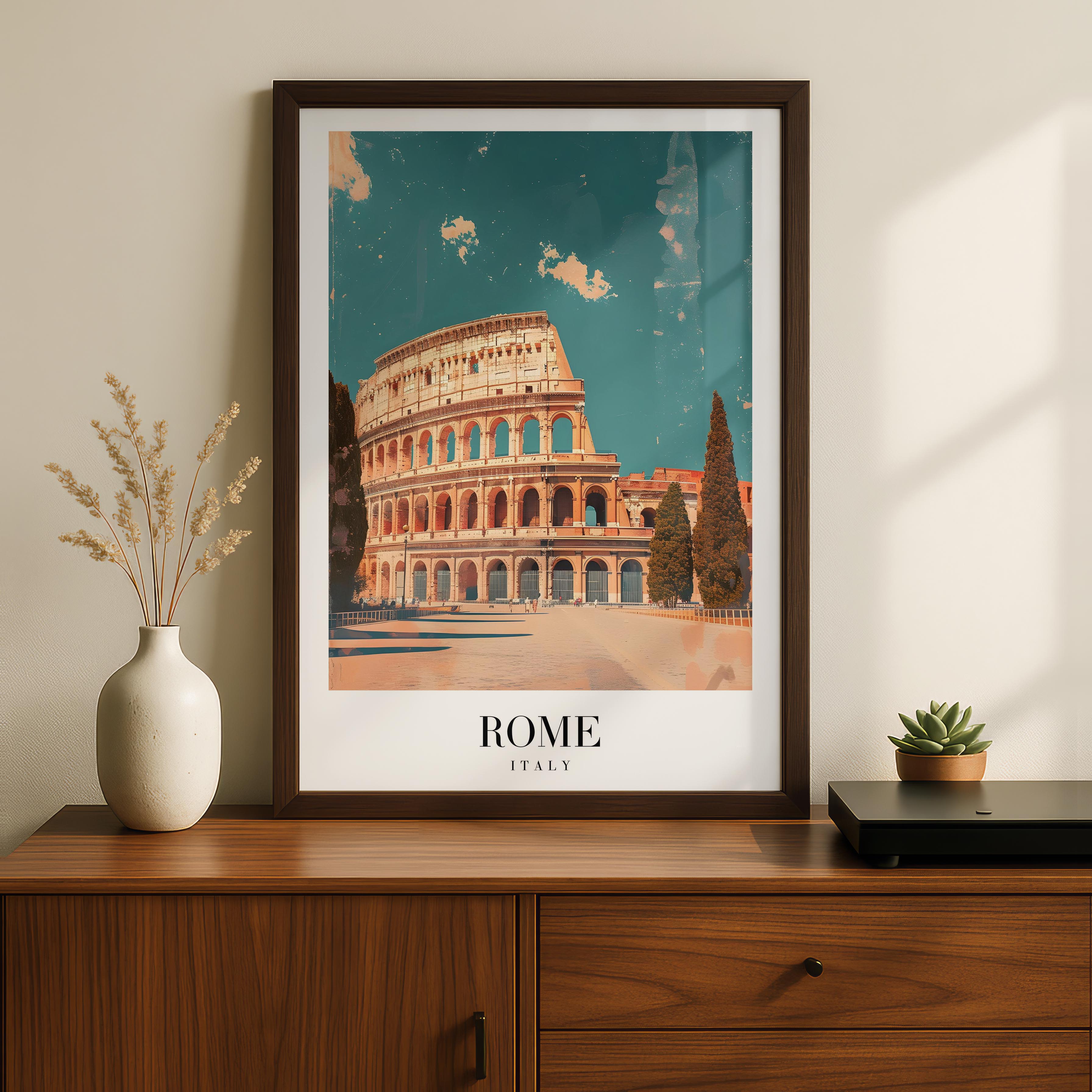 Rome Italy World City Travel Art - Rolled Poster Wall Art Print