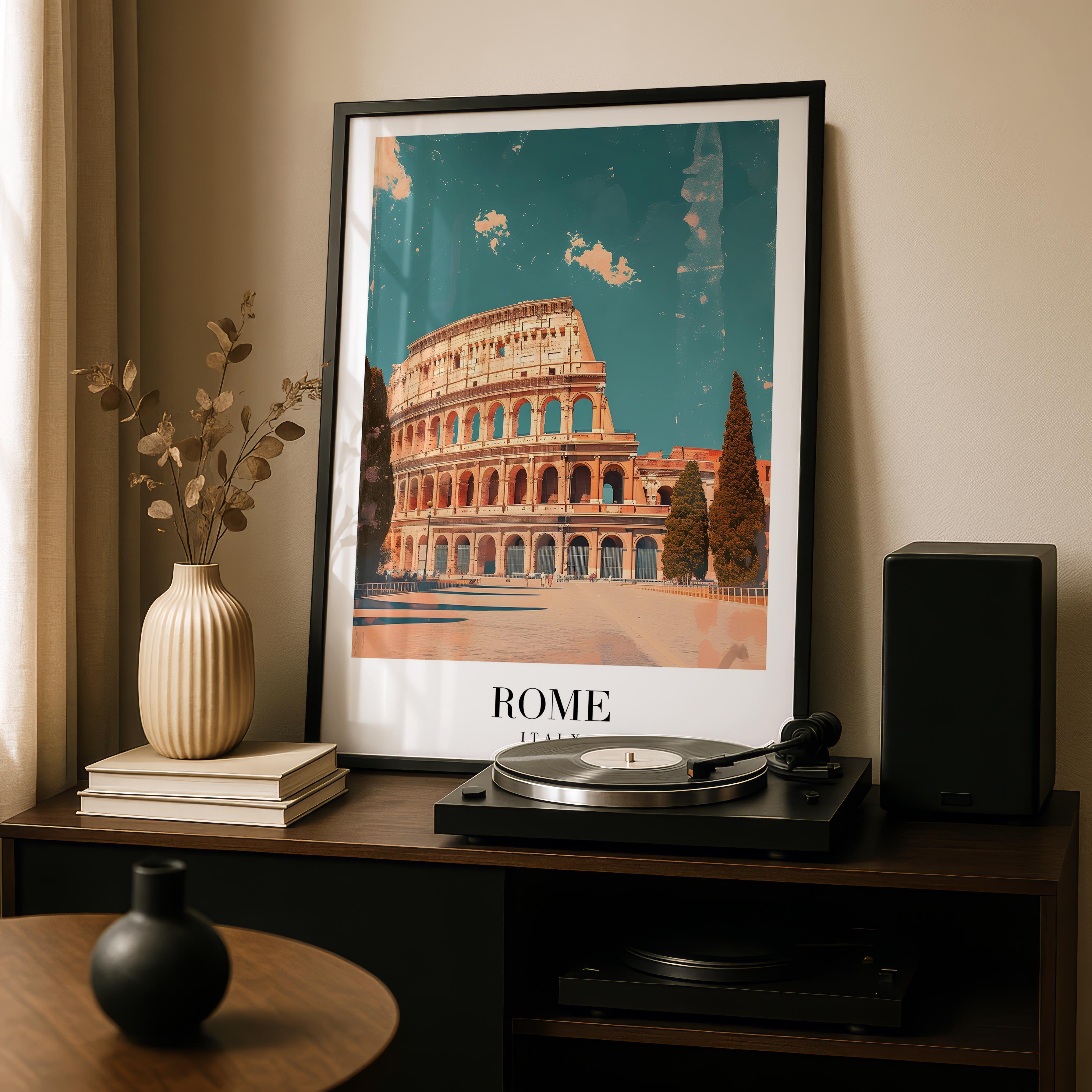 Rome Italy World City Travel Art - Rolled Poster Wall Art Print
