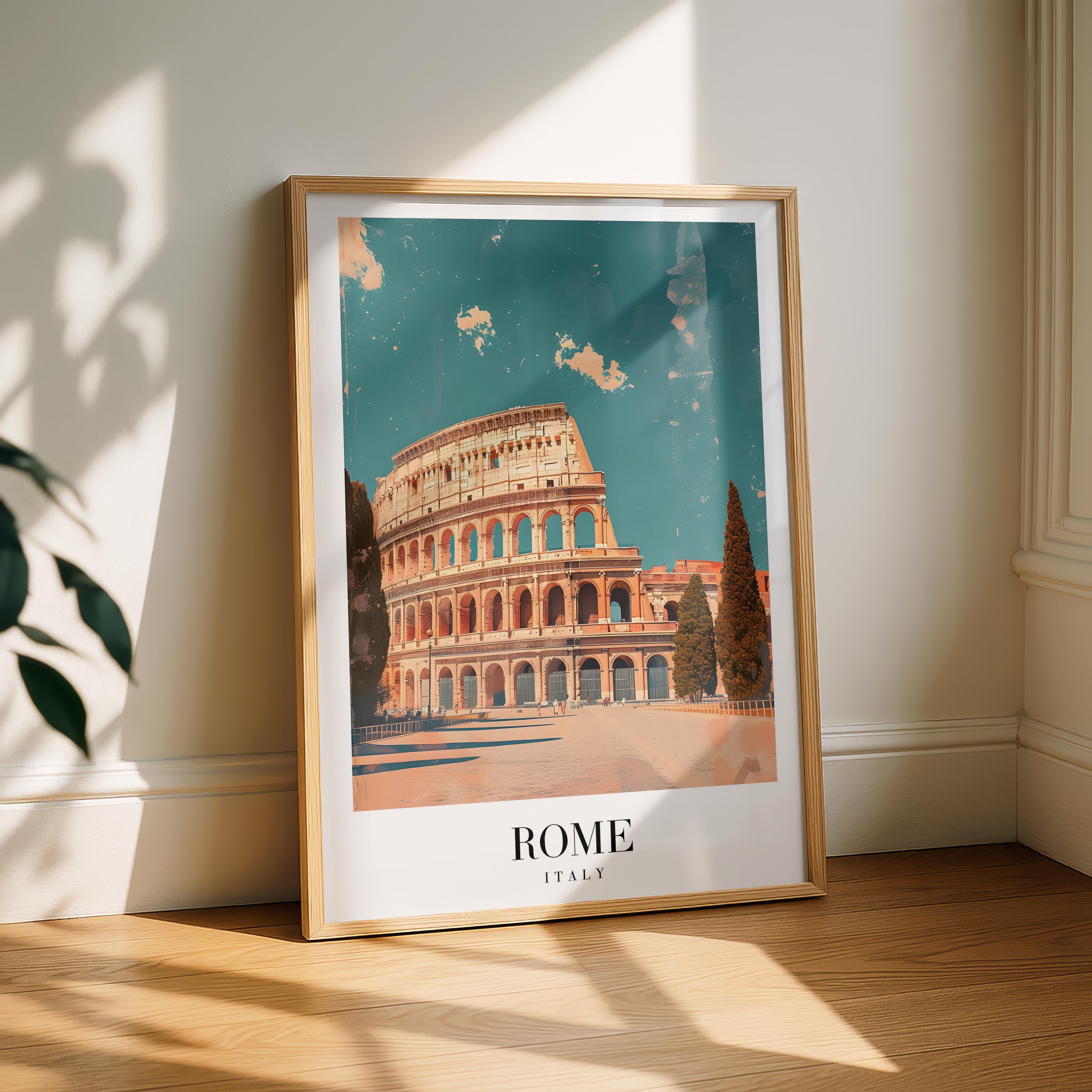 Rome Italy World City Travel Art - Rolled Poster Wall Art Print