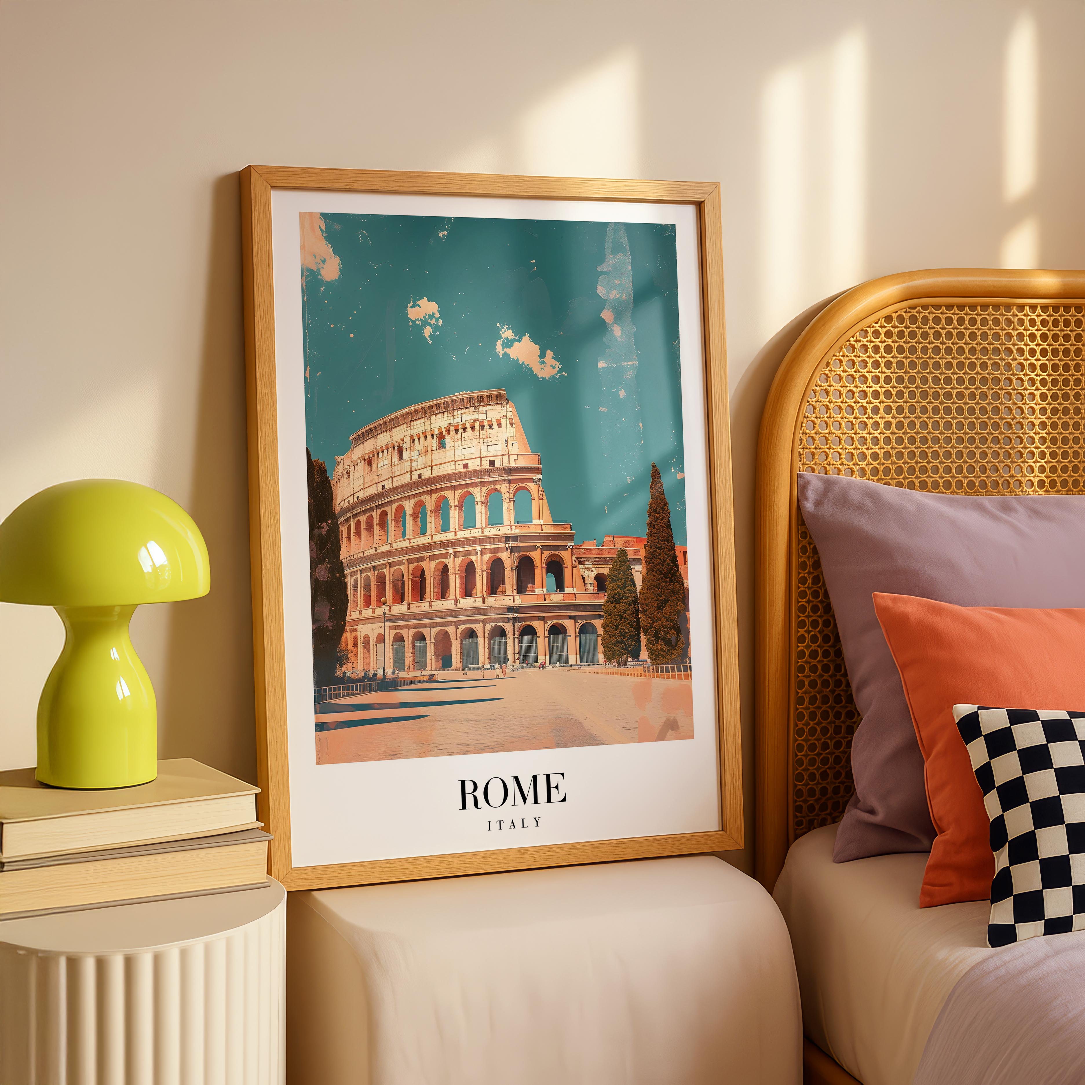 Rome Italy World City Travel Art - Rolled Poster Wall Art Print