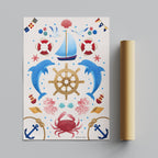 Sail Away (Cream) - Seta Zakian - Rolled Poster Wall Art Print