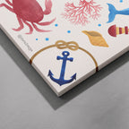 Sail Away (Cream) - Seta Zakian - Framed Canvas Wall Art Print