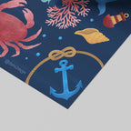 Sail Away (Navy) - Seta Zakian - Rolled Poster Wall Art Print