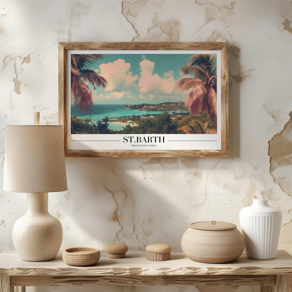 Tropical St. Barth Beach World Travel - Rolled Poster Wall Art Print | House Prints