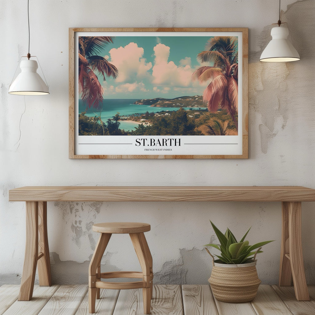 Tropical St. Barth Beach World Travel - Rolled Poster Wall Art Print | House Prints