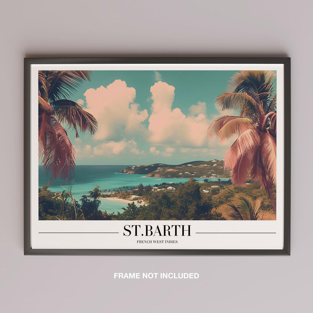Tropical St. Barth Beach World Travel - Rolled Poster Wall Art Print | House Prints