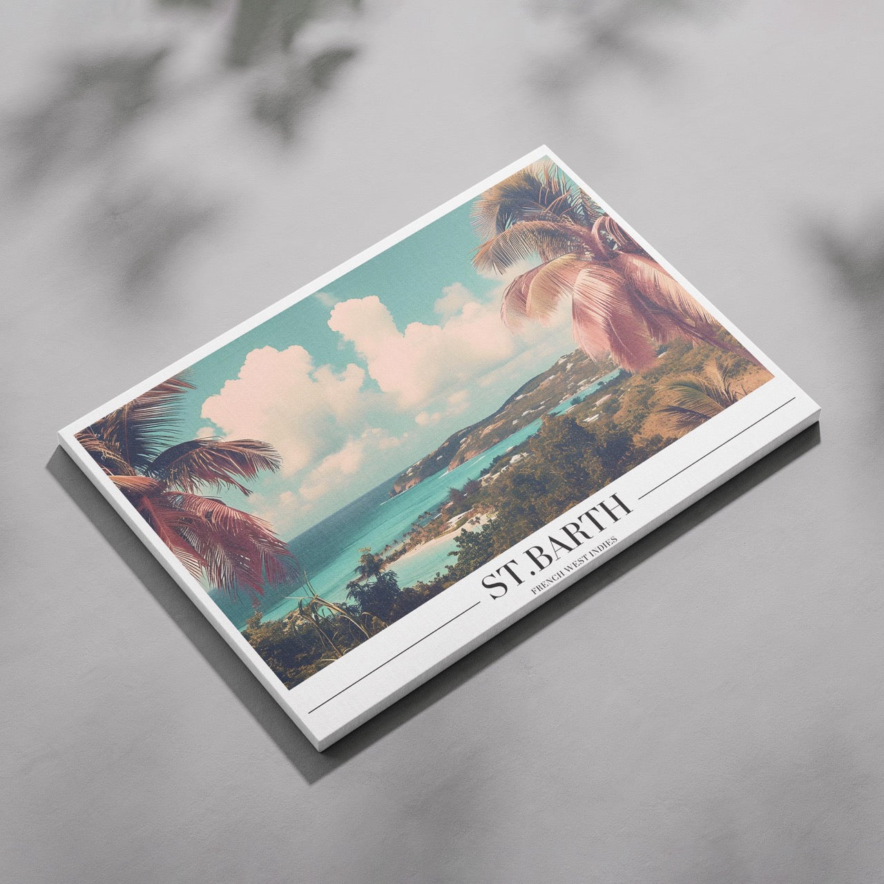 Tropical St. Barth Beach World Travel - Framed Canvas Wall Art Print | House Prints