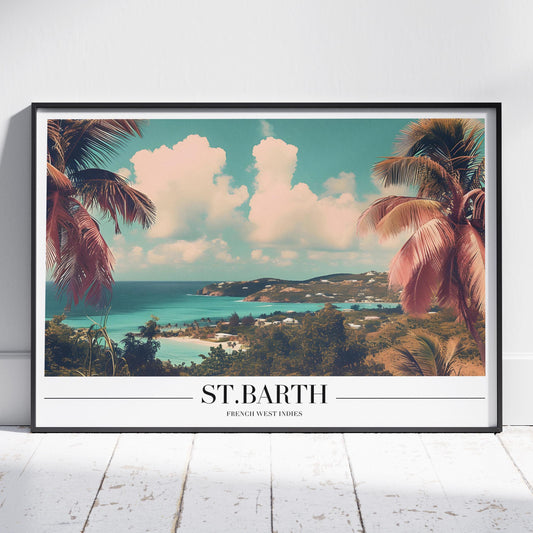 Tropical St. Barth Beach World Travel - Rolled Poster Wall Art Print - House Prints
