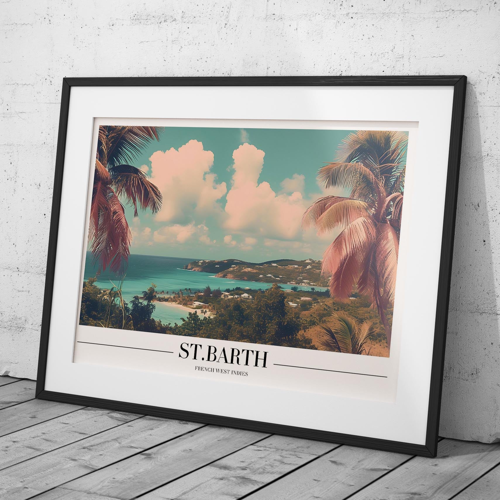 Tropical St. Barth Beach World Travel - Rolled Poster Wall Art Print - House Prints