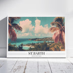 Tropical St. Barth Beach World Travel - Framed Canvas Wall Art Print | House Prints