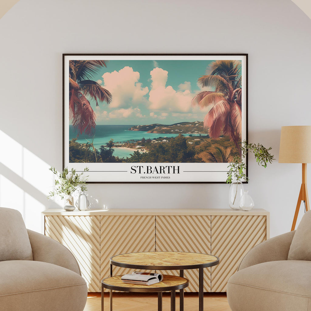 Tropical St. Barth Beach World Travel - Rolled Poster Wall Art Print | House Prints