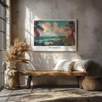 Tropical St. Barth Beach World Travel - Framed Canvas Wall Art Print | House Prints