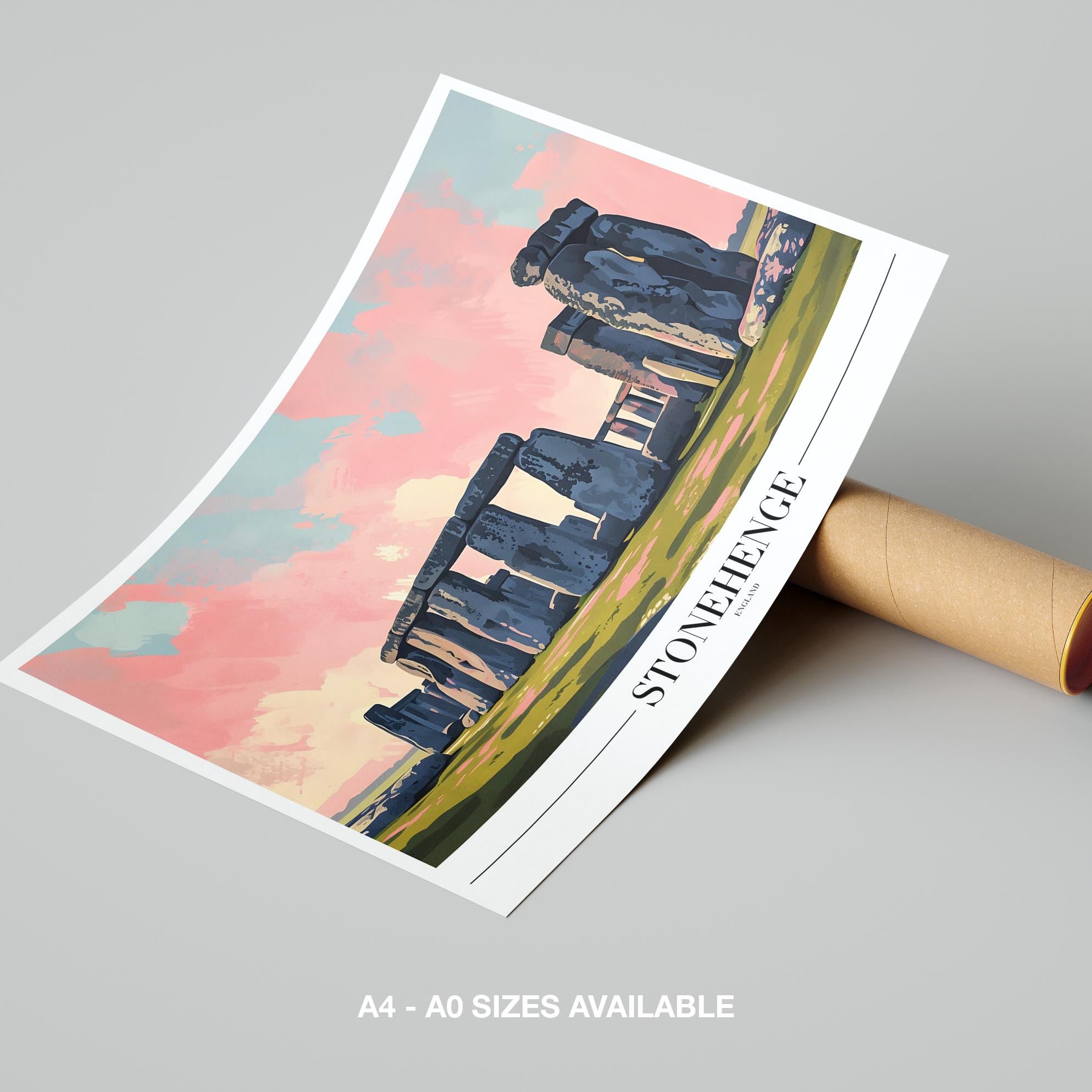 Stonehenge England Landmark World Travel - Rolled Poster Wall Art Print | House Prints