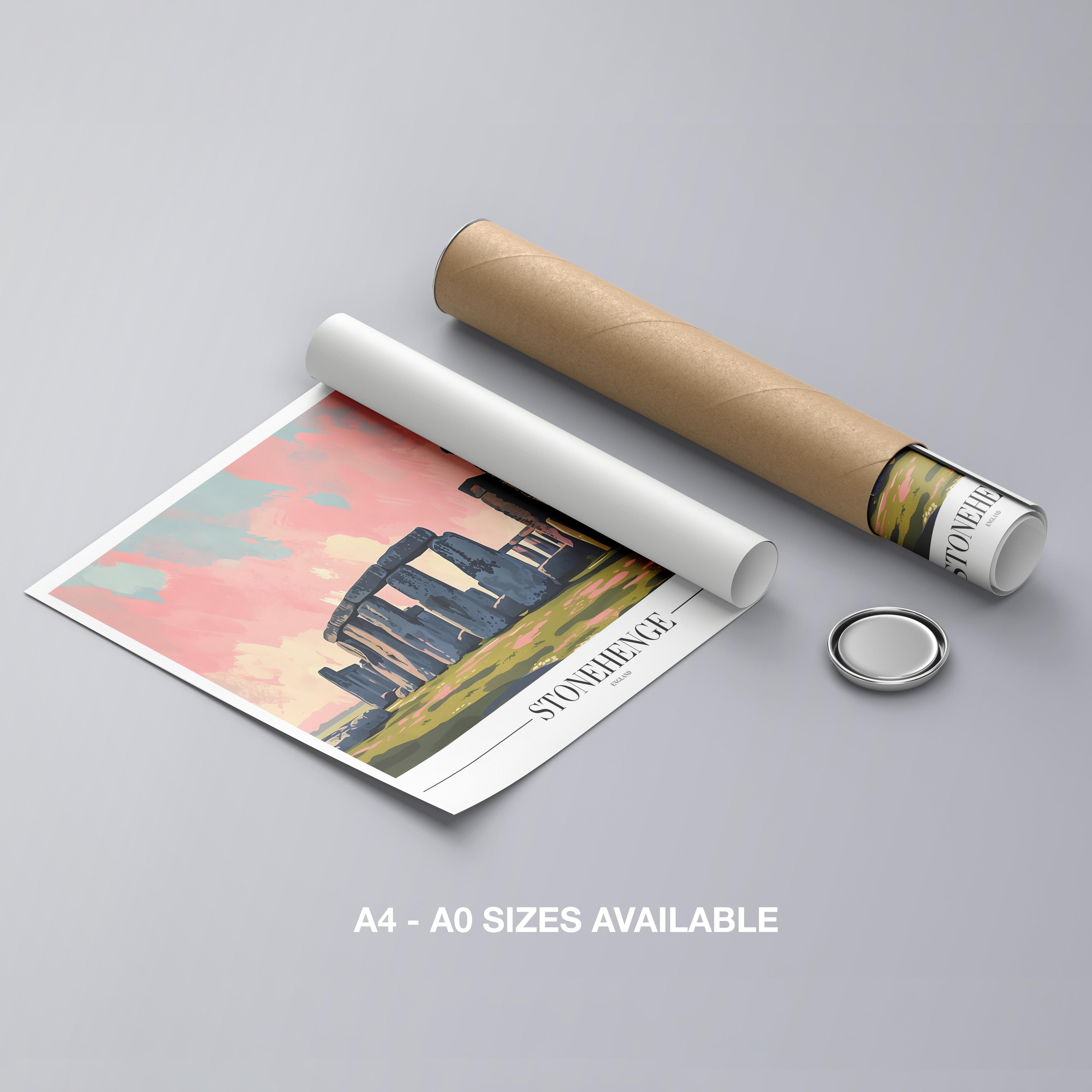 Stonehenge England Landmark World Travel - Rolled Poster Wall Art Print | House Prints
