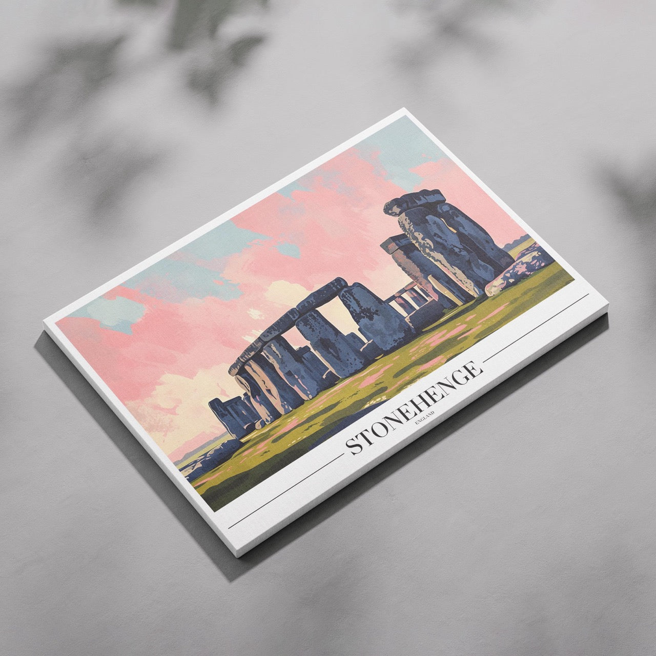 Stonehenge England Landmark World Travel - Framed Canvas Wall Art Print - House Prints