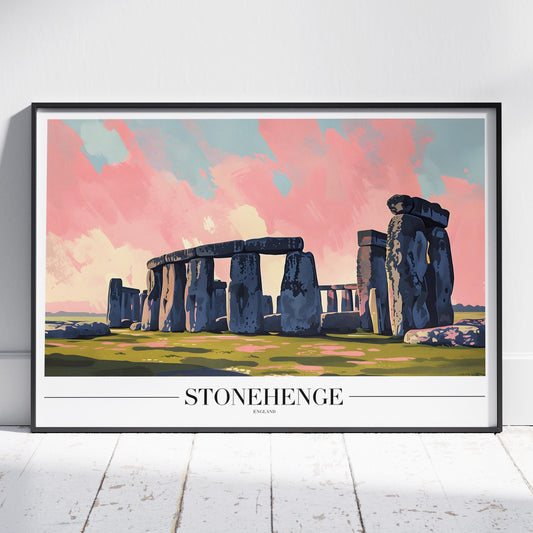 Stonehenge England Landmark World Travel - Rolled Poster Wall Art Print - House Prints