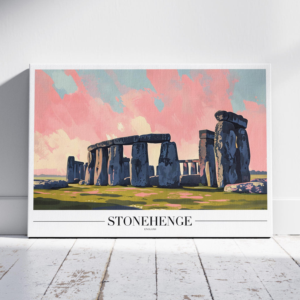 Stonehenge England Landmark World Travel - Framed Canvas Wall Art Print | House Prints