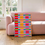 Stripe Hype 3 - Seta Zakian - Framed Canvas Wall Art Print | House Prints