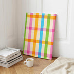 Stripe Hype 4 - Seta Zakian - Framed Canvas Wall Art Print | House Prints
