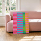 Stripe Hype 5 - Seta Zakian - Framed Canvas Wall Art Print | House Prints