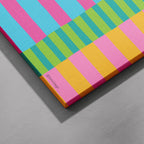 Stripe Hype 5 - Seta Zakian - Framed Canvas Wall Art Print | House Prints