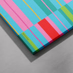 Stripe Hype 6 - Seta Zakian - Framed Canvas Wall Art Print | House Prints