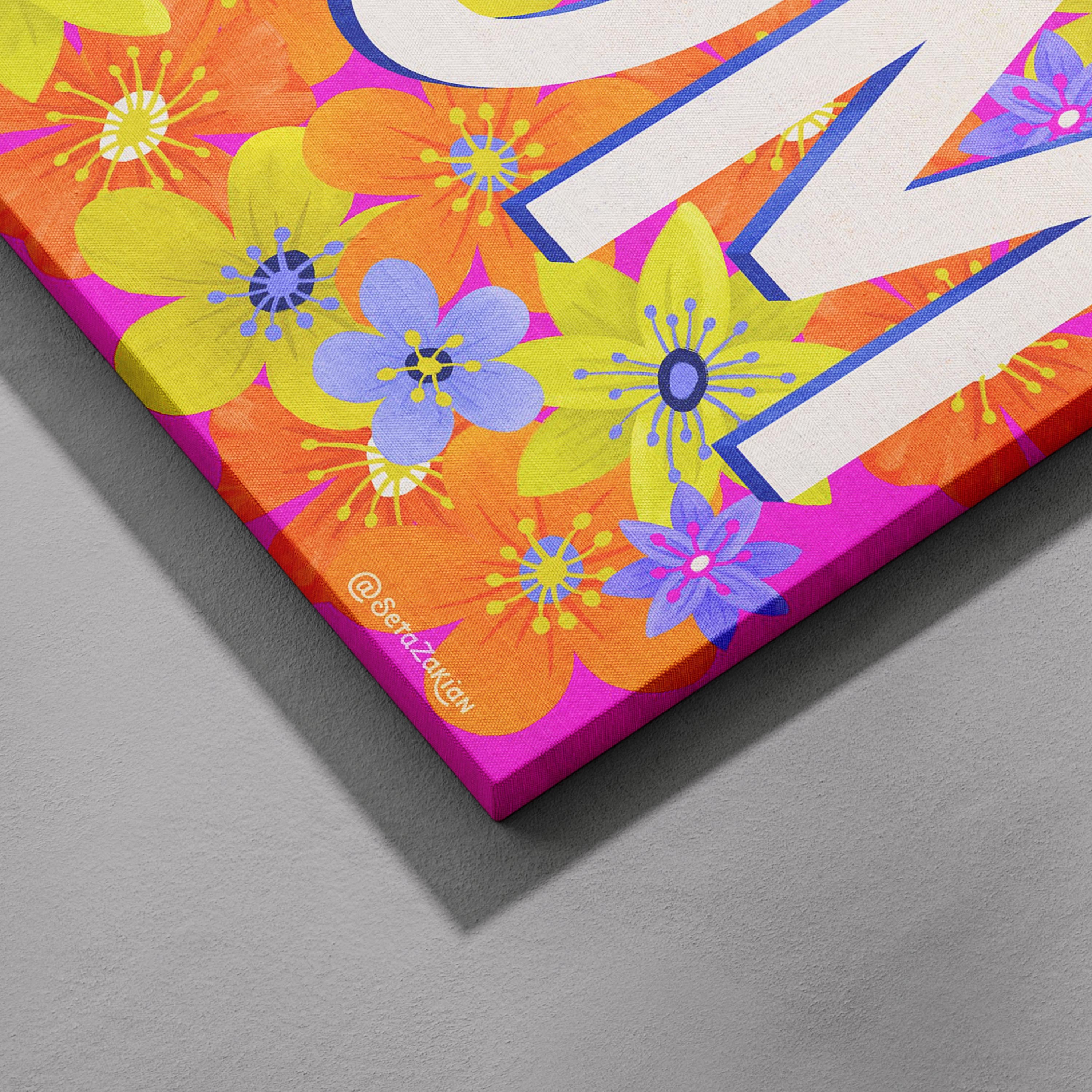 Super Mom - Seta Zakian - Framed Canvas Wall Art Print