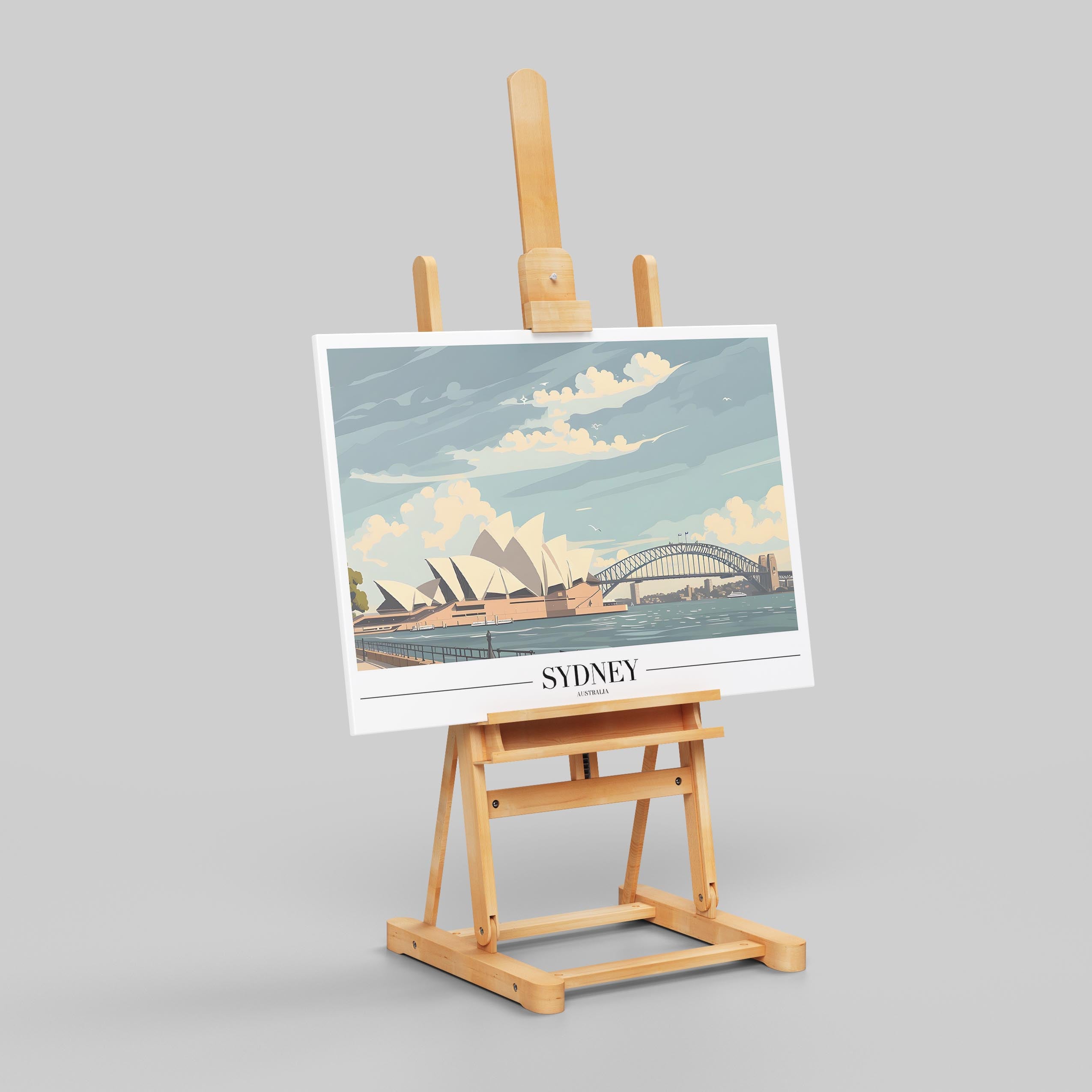 Iconic Sydney Australia World Travel - Framed Canvas Wall Art Print | House Prints