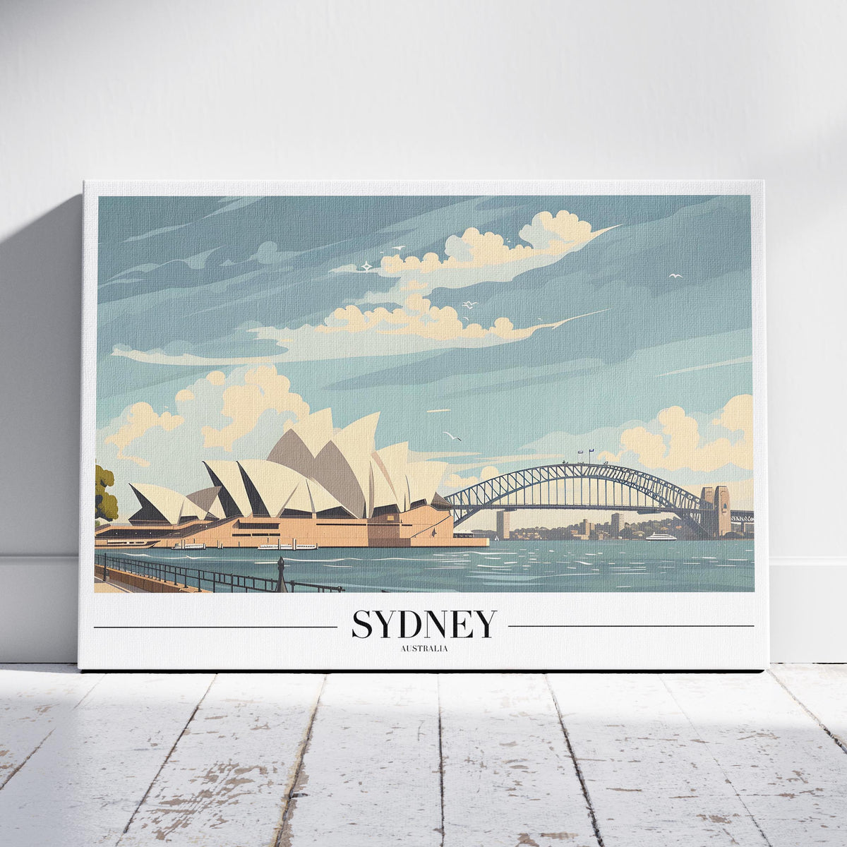 Iconic Sydney Australia World Travel - Framed Canvas Wall Art Print | House Prints