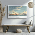 Iconic Sydney Australia World Travel - Framed Canvas Wall Art Print | House Prints