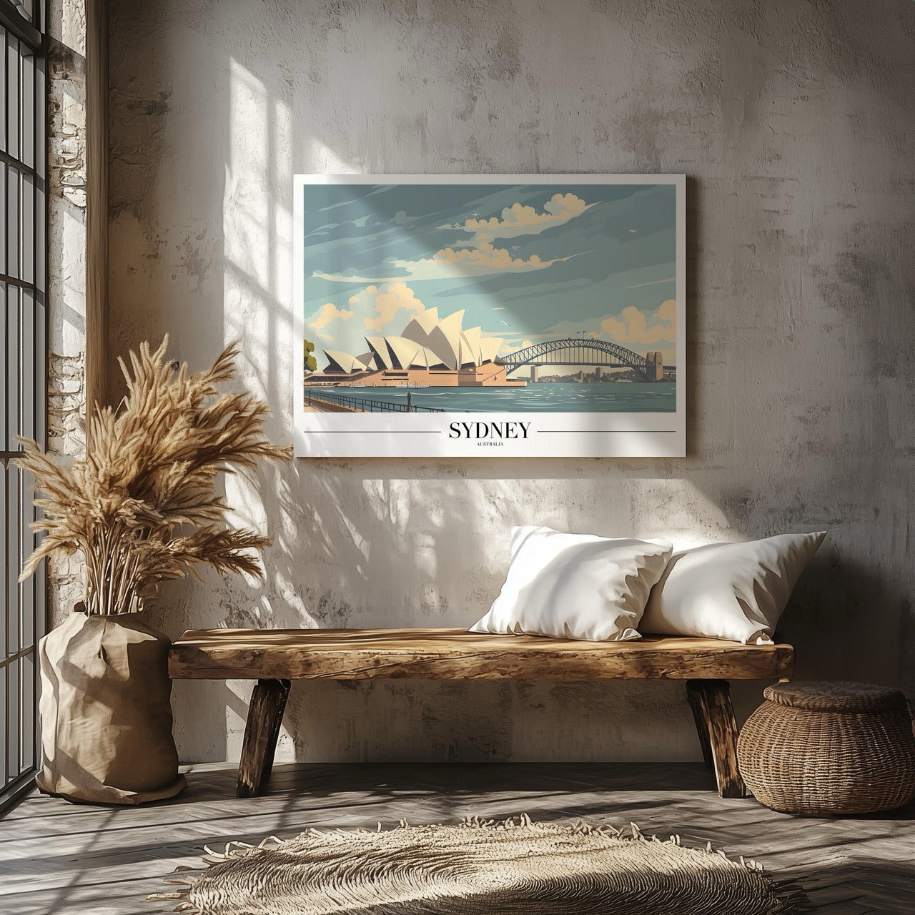 Iconic Sydney Australia World Travel - Framed Canvas Wall Art Print | House Prints