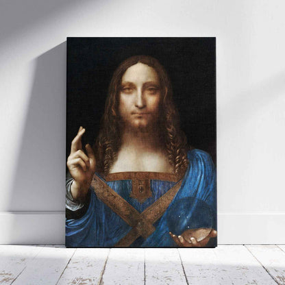 Salvator Mundi - Leonardo da Vinci - Framed Canvas Wall Art Print - House Prints