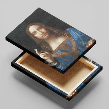 Salvator Mundi - Leonardo da Vinci - Framed Canvas Wall Art Print - House Prints