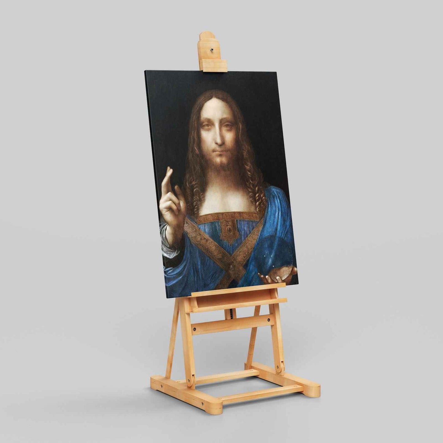 Salvator Mundi - Leonardo da Vinci - Framed Canvas Wall Art Print - House Prints