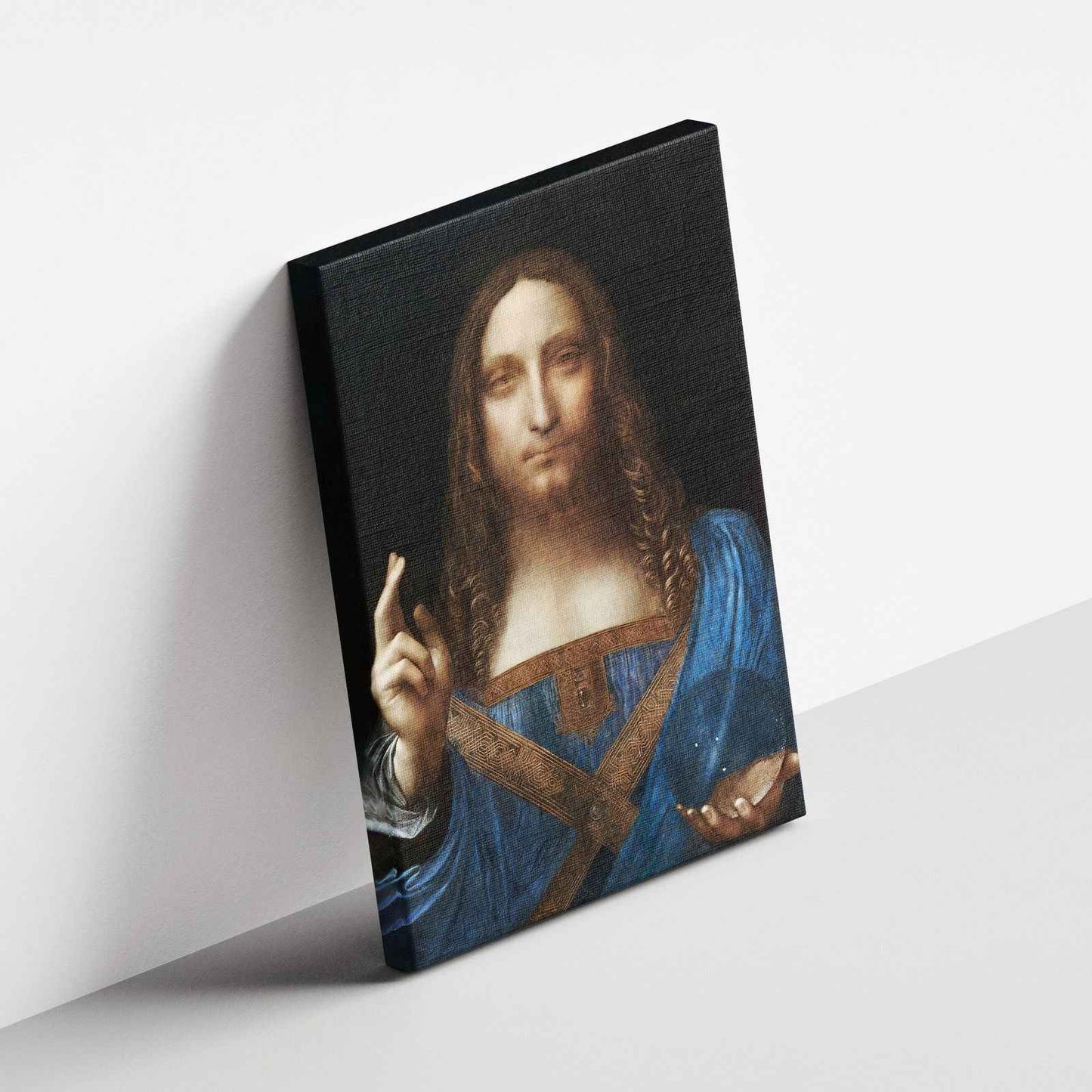 Salvator Mundi - Leonardo da Vinci - Framed Canvas Wall Art Print - House Prints