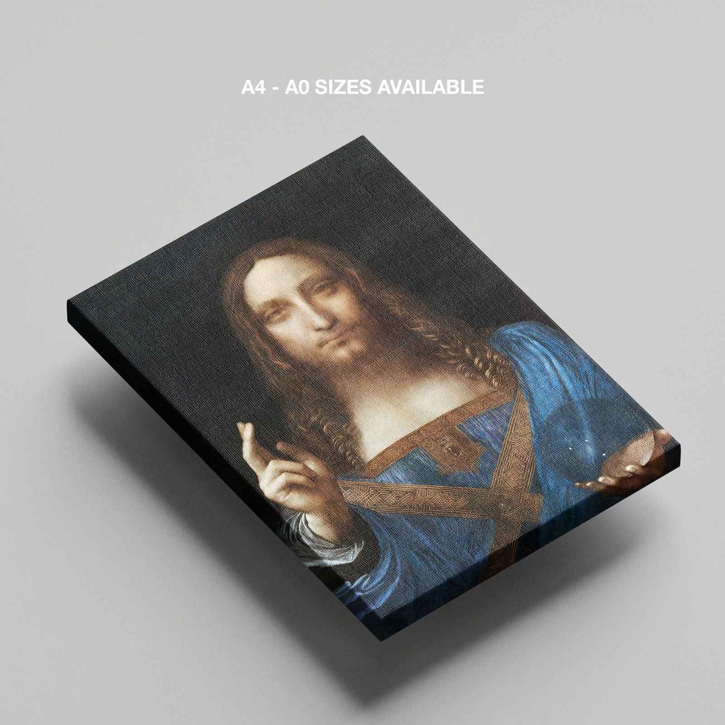 Salvator Mundi - Leonardo da Vinci - Framed Canvas Wall Art Print - House Prints