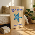 San Juan Beach Puerto Rico World Travel Art - Rolled Poster Wall Art Print