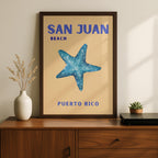 San Juan Beach Puerto Rico World Travel Art - Rolled Poster Wall Art Print