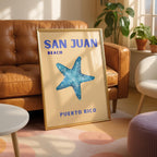 San Juan Beach Puerto Rico World Travel Art - Rolled Poster Wall Art Print