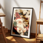 Santa Claus Festive Christmas Decorations - Rolled Poster Wall Art Print | House Prints