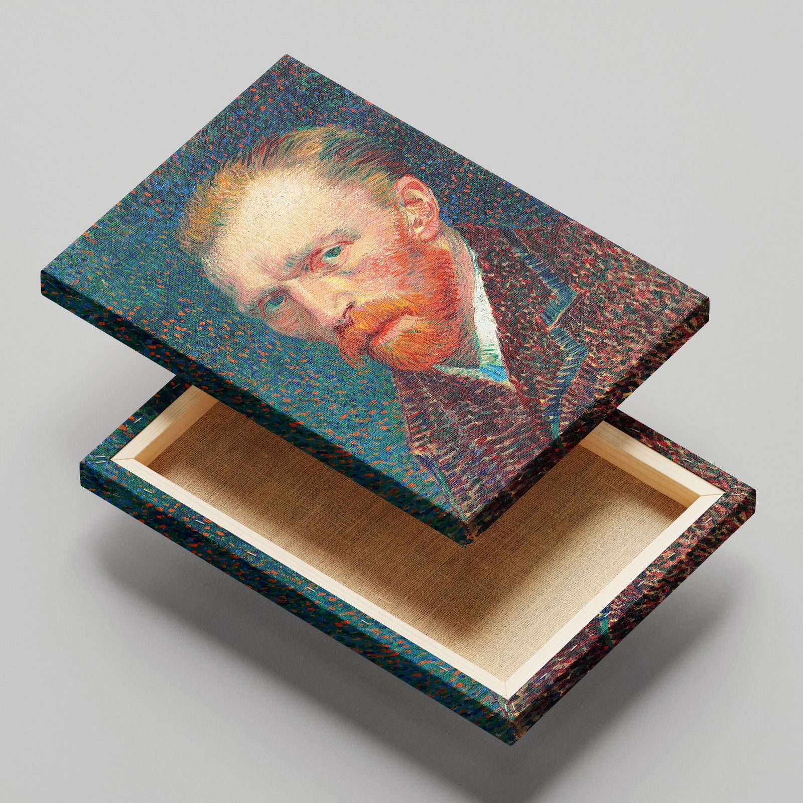Self Portrait - Vincent van Gogh - Framed Canvas Wall Art Print - House Prints