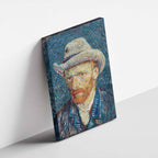 Self Portrait with Grey Felt Hat - Vincent van Gogh - Framed Canvas Wall Art Print | House Prints