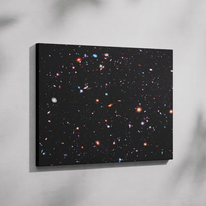 Space Hubble Deep Field - Framed Canvas Wall Art Print - House Prints