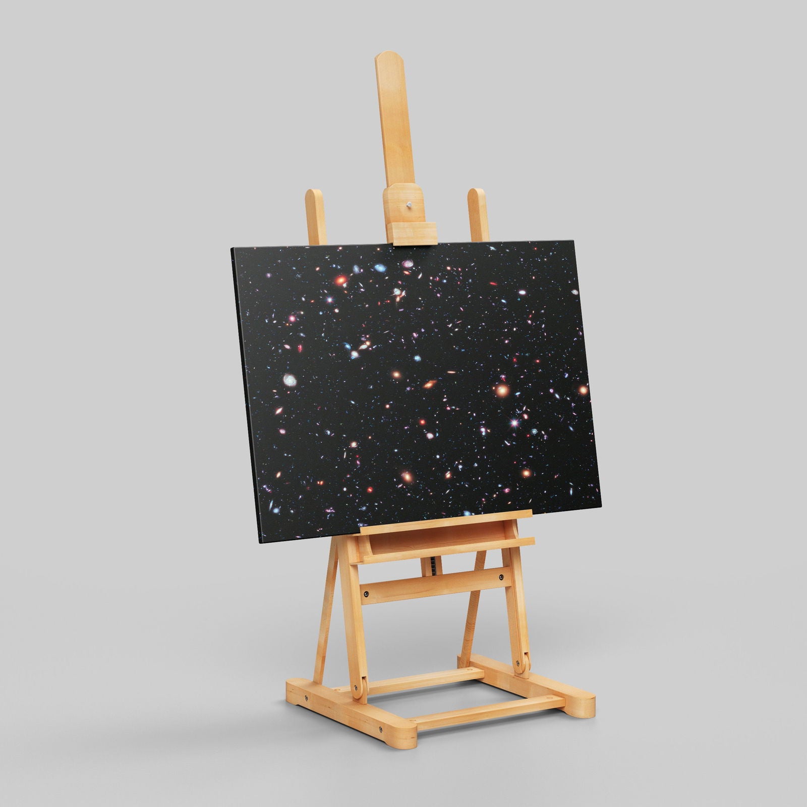 Space Hubble Deep Field - Framed Canvas Wall Art Print - House Prints