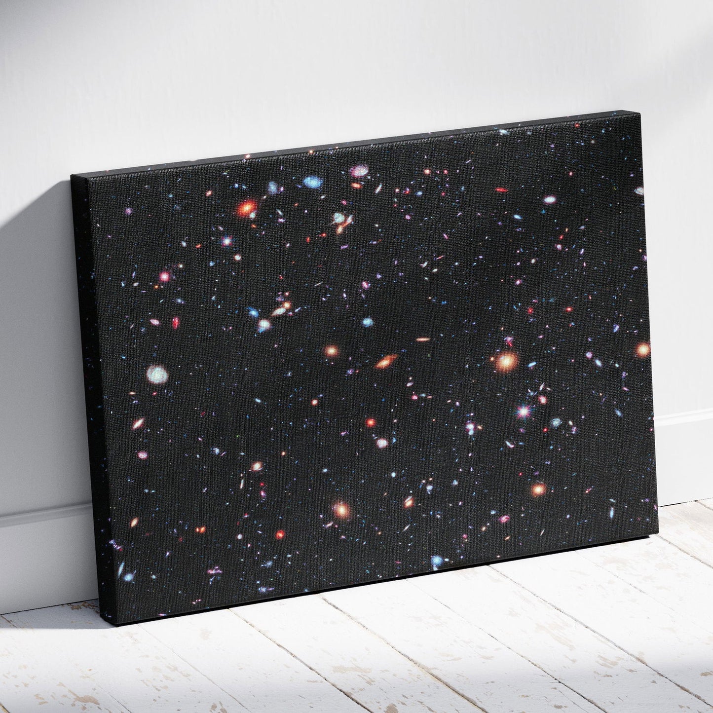 Space Hubble Deep Field - Framed Canvas Wall Art Print - House Prints