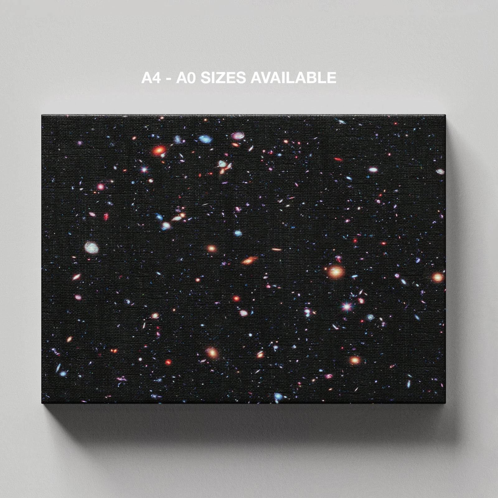 Space Hubble Deep Field - Framed Canvas Wall Art Print - House Prints