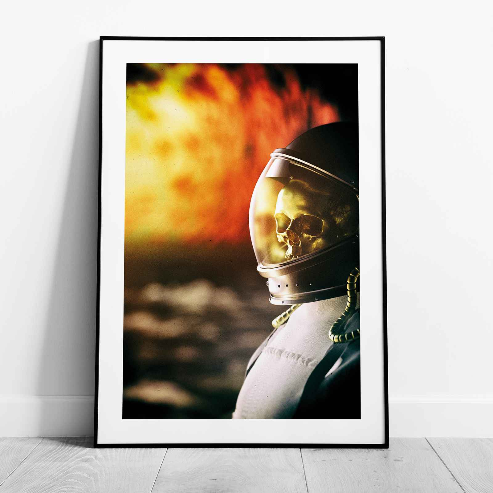 Spaceman Burning in the Sun - Rolled Poster Wall Art Print | House Prints