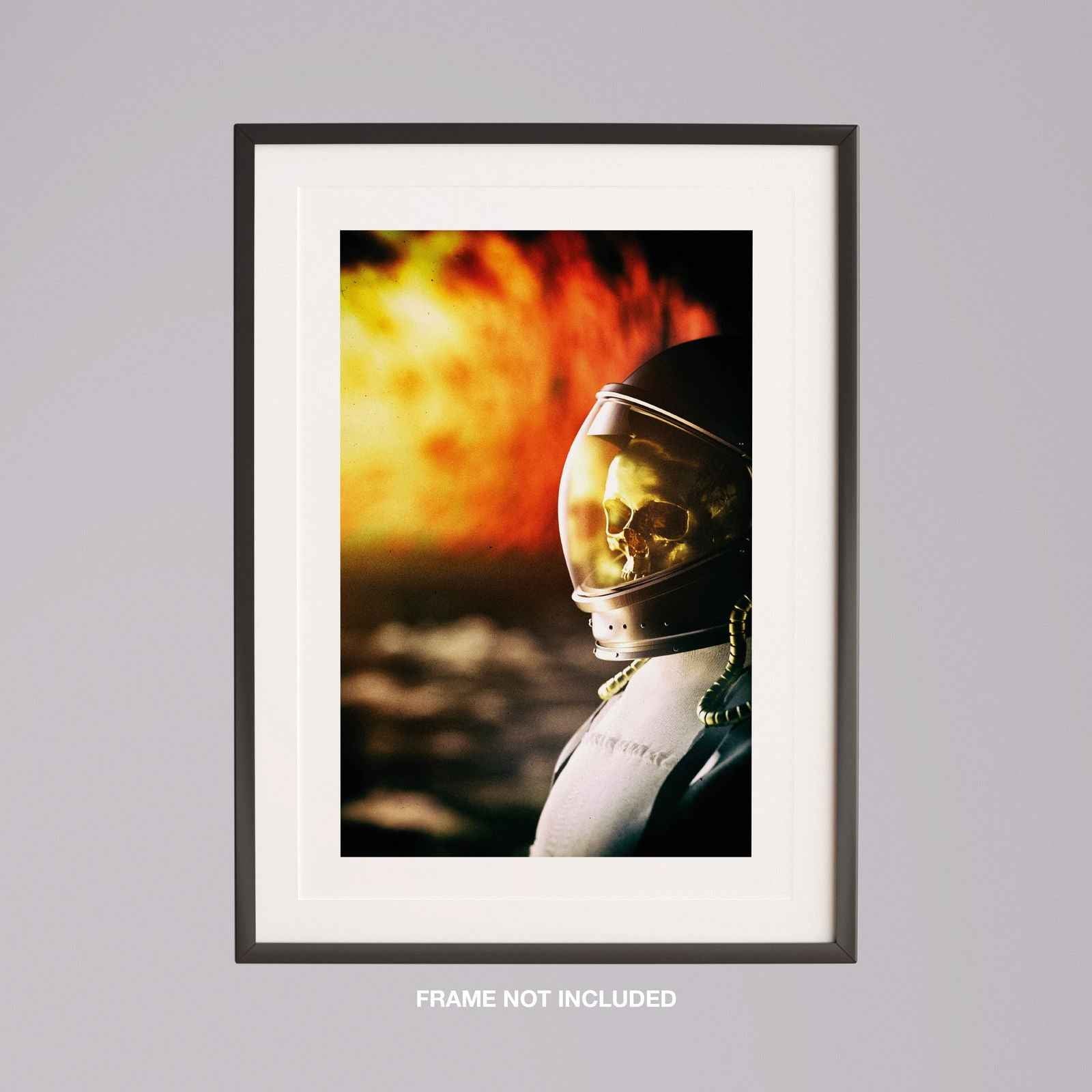 Spaceman Burning in the Sun - Rolled Poster Wall Art Print | House Prints