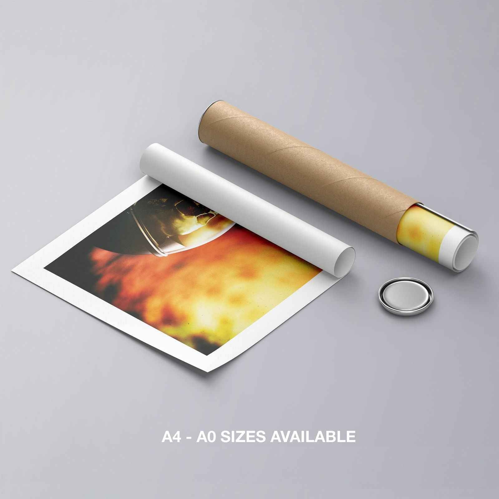 Spaceman Burning in the Sun - Rolled Poster Wall Art Print | House Prints